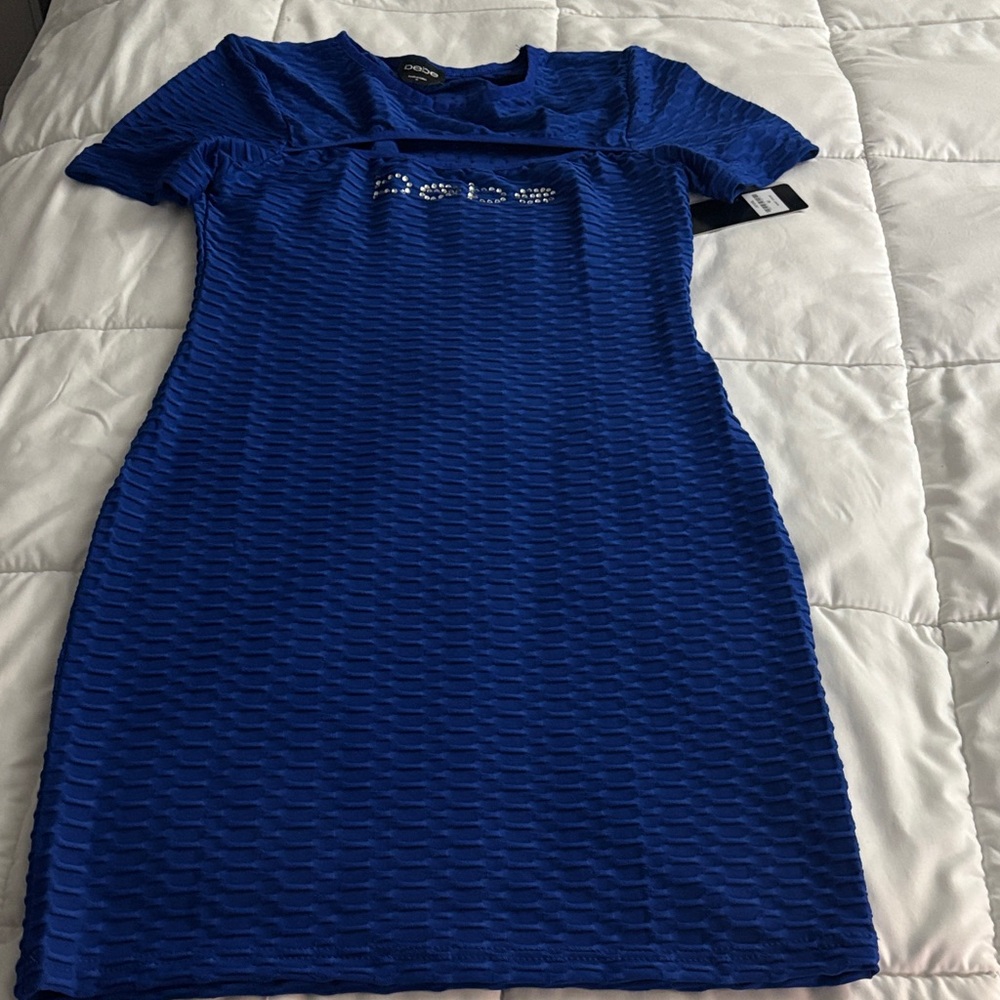 bebe Royal Blue Mini Dress
